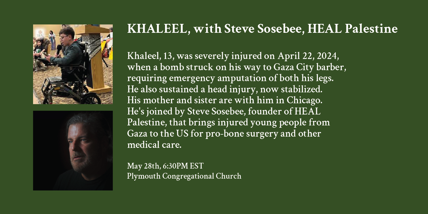 KHALEEL, with Steve Sosebee, HEAL PALESTINE